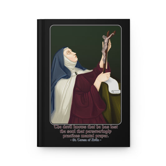 St. Theresa of Avila Mental Prayer Instructions Hardcover Prayer Journal Matte